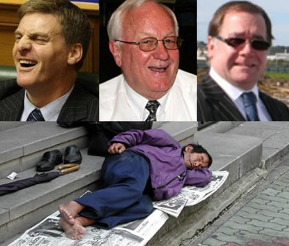 English Douglas McCully and homeless