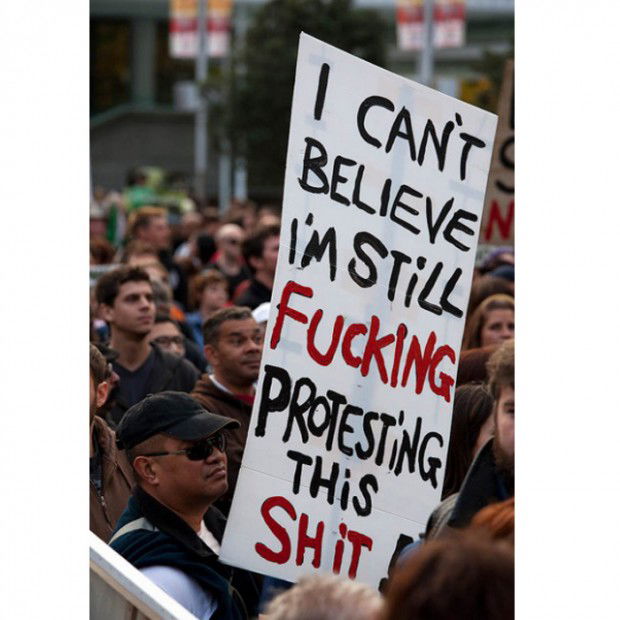 still protesting this shit